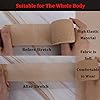 24 Pack 2" X 5 Yards Brown Breathable Self Adhesive Bandage Wrap, Multi-Purpose Non-Woven Cohesive Wrap - Vet Wrap | Athletic Tape | Medical Tape, Ankle Sprains, Swelling, Pets