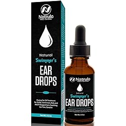 Natural Ear Drops for Swimmers Ear, Allergy Relief, Itching – Swimmers Ear Drops for Clogged Ears, Itchy Ears, Soothing Ear Pain, Earache – Drying Ear Oil Treatment for Surfer, Swimming, Kids, Adult