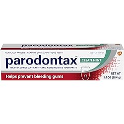 Parodontax Toothpaste for Bleeding Gums, Gingivitis Treatment and Cavity Prevention, Clean Mint - 3.4 Ounces