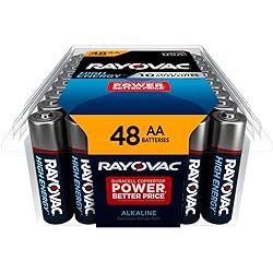 Rayovac AA Batteries, Double A Battery Alkaline, 48 Count