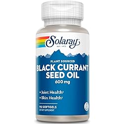 ikj Black Currant Seed Oil 600 mg | Gamma Linolenic Acid GLA | Healthy Skin, Hair, Joints, Vascular & Immune Function Support | 90 Softgels