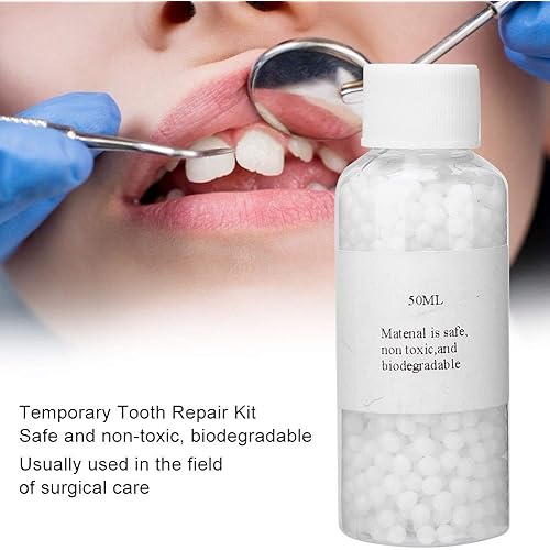 Temporary Tooth Repair Kit, Teeth Filling Dental Tooth Filling Dental Temporary Stopping Root Restoration Materials [50ML]