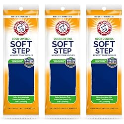 Arm & Hammer Odor Control Soft Step Insoles with Memory Foam -3 Pair