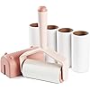 ONEDONE Lint Rollers for Pet Hair Extra Sticky,240 Sheets 5 Refills w Standing Protective Cover, Travel Size Lint Roller Set Brush for Dog & Cat Hair Removal Furniture Carpet Car Seat Clothing