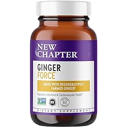 New Chapter Ginger Supplement Force with Supercritical Organic Non-GMO Ingredients Vegetarian Capsules, 60 Count