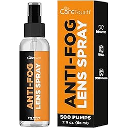 Care Touch Anti Fog Lens Spray, 60ml Spray Up To 500 Pumps – Great for Eye Glasses and Camera Lenses