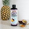 Barlean's High Potency Omega 3 Passion Pineapple Smoothie from Fish Oil with 1500mg of Omega 3 EPADHA - All Natural Fruit Flavor, Non GMO, Gluten Free - 16-Ounce