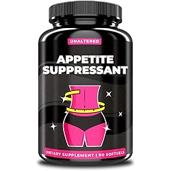Appetite Suppressant for Women - Curb Hunger, Reduce Bloating, Block Carbs, Support Weight Loss - Features Chromium Picolinate & Glucomannan - Natural Supplement - Keto Diet Friendly - 120 Ct