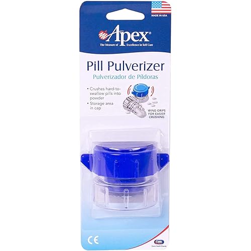 Apex Pill Crusher Pulverizer Grinder, Medicine Crusher and Pill Pulverizer for Large Pills, Small Pills, Tablets, Vitamins