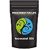 Prescribed for Life Resveratrol - 50% Trans-Resveratrol - Natural Rhizome Extract Powder Polygoni cuspidatium, 12 oz 340 g