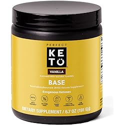 Exogenous Ketones Powder, BHB Beta-Hydroxybutyrate Salts Supplement, Best Fuel for Energy Boost, Mental Performance, Mix in Shakes, Milk, Smoothie Drinks for Ketosis – Vanilla