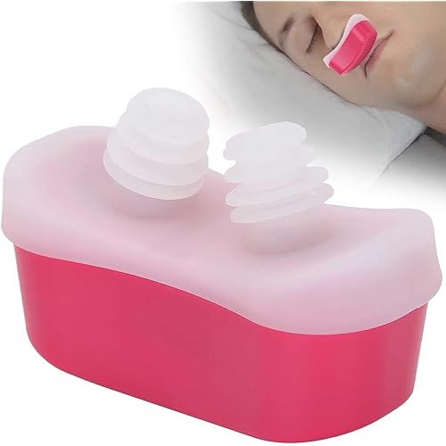 Nasal Dilator, Effective Portable Environmental Humanized Nose Vents Plugs Anti Snoring Plugs Electric for Human BodyEnglish-LF-01 red