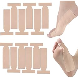 Turf Toe T-Straps - Moleskin Adhesive Toe Straighteners for Injuries of Big Toe 7 pcs