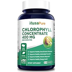 Chlorophyll Concentrate 400 mg 150 Vegetarian Caps Non-GMO & Gluten Free