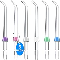 Flosser Replacement Tips for Waterpik Water Flosser , Flosser Refill Heads Replacement Heads for waterpik, Compatible with Waterpik Oral Irrigator & Dental Flosser6 Classic Jet Tips