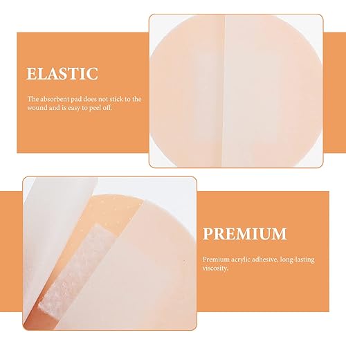 Cabilock 200pcs Adhesive Spot Bandage Waterproof Wound Bandage Hemostasis Bandage Wound Patch for Wound Care First Aid Bed Sores Abrasions Protection