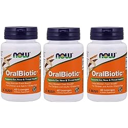 NOW Foods - Oralbiotic Blis K12R 60 Loz Pack of 3