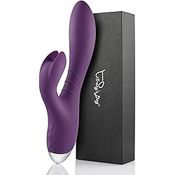 Tracy's Dog Clitoral Kneading & Slipping Rabbit Vibrator for Clit G Spot Stimulation with 10 Vibration Modes, Adult Sex Toy for Women