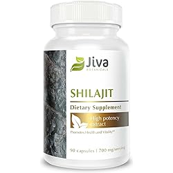 Jiva Botanicals - Shilajit Capsules Filled with Shilajit Powder - Natural Shilajit - Himalayan Shilajit - Fulvic Acid Supplement, Fulvic Acid Powder - an Alternative to Shilajit Tablets - 90