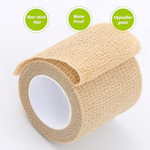 5 Rolls Set Waterproof Self Adhesive Bandage Tape Finger Joints Wrap Sports Care for Exercise and Injury RecoveryColor