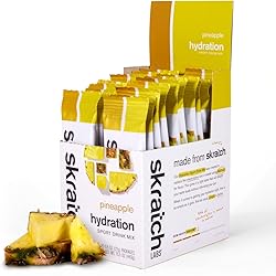 Skratch Labs Hydration Packets- Pineapple- 20 Count- Sport Hydration Drink Mix- Electrolytes for Exercise, Endurance and Performance- Electrolyte Powder Packets for Rapid Recovery- Non-GMO