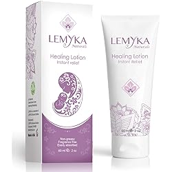 LEMYKA Eczema Lotion for dry itchy skin- Rosacea treatment Face Rash Cream- Itch Redness Relief for Dermatitis, hives, baby acne, Heat Rash- Natural Calendula, Sea buckthorn oil balm for kids & adults