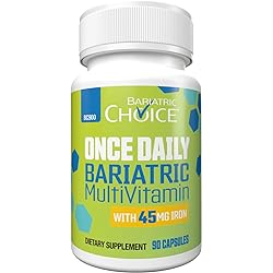 Bariatric Choice Once Daily Bariatric Multivitamin Capsule with 45 mg of Iron 90ct