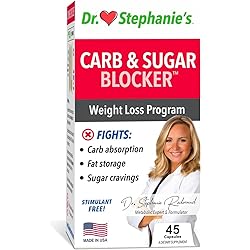 Doctor Stephanie's Mealtime Carb & Sugar Blocker - Reduce Digested Carbs & Sugars, Stimulant-Free