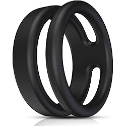 Silicone Dual Cock Ring for Longer, Harder, Stronger Erections, Erection Enhancing - Soft Silicone, Waterproof