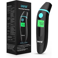 Forehead Thermometer for Adults, 4 in 1 Ear Thermometer for Kids, No Touch Baby Thermometer, Digital Thermometer with Fever Alarm and Object Measurement - Fast, Reliable and Accurate