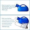 Urinals for Women Portable Leak-Proof Female urinals Ladies Urination Device 2000 ml Large Capacity Urine Cup for Old Women Urinary Incontinence Hospital beds Wheelchair Blue