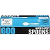 Concord Import Member S Mark White Plastic Spoons 600 Ct. Wholesale, Cheap, Discount, Bulk 1 - Pack, 900240