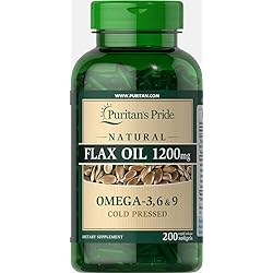 Puritan's Pride Natural Flax Oil 1200 mg