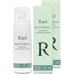 Rael Natural Feminine Cleansing Wash - Gentle Foaming Intimate Wash, pH-Balanced, Sensitive Skin, Unscented, Daily Cleansing Wash, Natural Ingredients 5oz, 2Pack