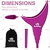 Female Urination Device, Reusable Female Urinal Silicone Women Pee Funnel Allows Women to Pee Standing Up, Portable Womens Urinal is The Perfect Companion for Camping,Outdoor,Travel（Fuchsia