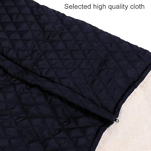 Wheelchair Blanket, Wheelchair Fleece Wrap Blanket Thicken Warm Wheelchair Cozy Cover for Adults The Aged Patient 黑色
