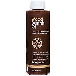 FurnitureClinic Danish Oil 8.5oz | Wood Care Treatment for Interior & Exterior Wooden Furniture - Oak, Pine, Teak, Kitchen & Dining Room Furniture - Protection for Staining, Water & Dirt