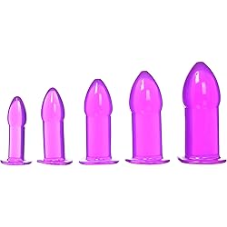 Trinity Vibes 5 Piece Anal Trainer Set, Purple | Graduated Butt Plugs For Training and Play | For Men Women and Couples | Flared Base for Stability, Flexible for Comfort, Perfect for Every Skill Level