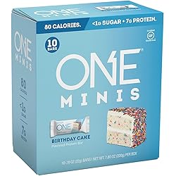 ONE Mini Bars Birthday Cake 10 Mini Bars