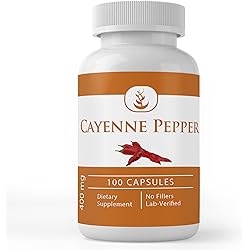 Pure Original Ingredients Cayenne Pepper, 100 Capsules Always Pure, No Additives Or Fillers, Lab Verified