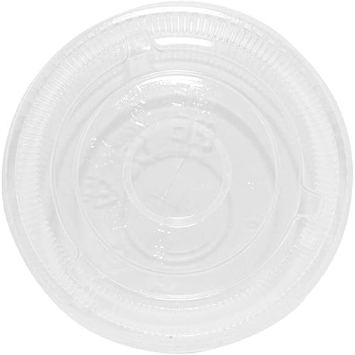 HARVEST PACK Crystal Clear Plastic Disposable Flat Lids, For Standard Sized 121620 Cups 1000 Count