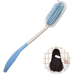 14" Long Reach Hairbrushes,Long Handle Soft Comb and Brush,Beauty Hair Applicable to elderly and hand-disabled people inconvenient upper limb activities