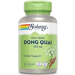 Solaray Dong Quai Root 550mg | Healthy Menstrual & Menopausal Support | Womens Health Supplement | Whole Root | Non-GMO, Vegan & Lab Verified | 180ct