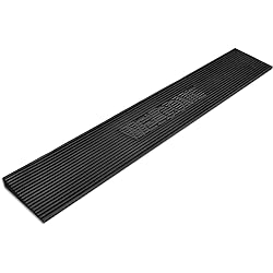 1.1" Rise Rubber Threshold Ramp, Non-Slip Solid Threshold Wheelchair Ramp, for Doorways, Stairs, Steps, Curbside Wheelchairs and Mobility Scooters，35.59" Wide 1500 LBS Capacity