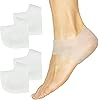 ViveSole Gel Heel Protectors 2 Pairs - Silicone Gel Guard for Women and Men - Moisturizing for Blister, Cracked Foot, Plantar Fasciitis, Spur Relief - Soft Cushion Support - Protective Insert Sleeve