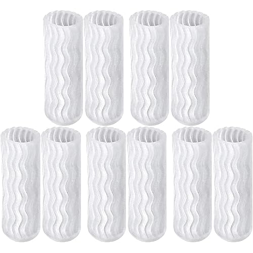 yotijar 10 Pack Toe Caps Toe Sleeve Protectors with Gel Lining, Prevent Corn, Callus and Blister Development Between Toes - Clear
