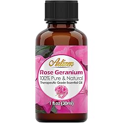 Artizen 30ml Oils - Rose Geranium Essential Oil - 1 Fluid Ounce