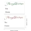 360 Pieces Christmas Labels Self Adhesive Christmas Tags Stickers Merry Christmas Name Labels from to Labels for Xmas Supplies