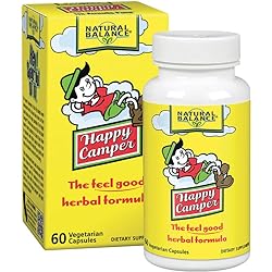 Natural Balance Happy Camper | Feel-Good Mood Support and Relaxation Supplement with Kava Kava 60 Count