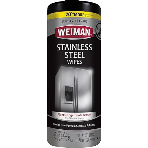 Weiman Products Stainless Steel Wipes 30 Count Pack of 1